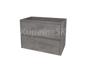 Mereo Opto, kúpeľňová skrinka 81 cm, Multidecor, Betón tmavosivý