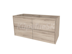Mereo Opto, kúpeľňová skrinka 121 cm, Multidecor, Dub Kronberg svetlý