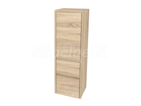 Mereo Opto kúpeľňová skrinka vysoká 125 cm, pravé otváranie, Multidecor, Dub Bardolino