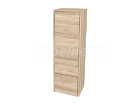 Mereo Opto kúpeľňová skrinka vysoká 125 cm, pravé otváranie, Multidecor, Blonde Liberty El