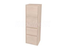 Mereo Opto kúpeľňová skrinka vysoká 125 cm, pravé otváranie, Multidecor, Dub Patinovaný