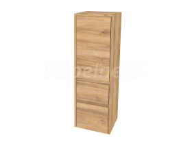 Mereo Opto kúpeľňová skrinka vysoká 125 cm, pravé otváranie, Multidecor, Orech Pacifik prí