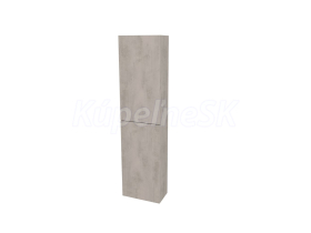 Mereo Aira, kúpeľňová skrinka 170 cm vysoká, ľavé otváranie, Multidecor, Chromix strieborn