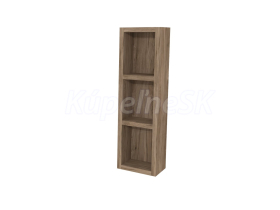 Mereo Aira, kúpeľňová skrinka 20 cm, horná, policová, Multidecor, Dark Rockford Hic