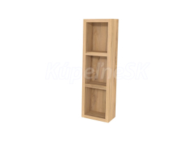 Mereo Aira, kúpeľňová skrinka 20 cm, horná, policová, Multidecor, Orech Pacifik prírodný