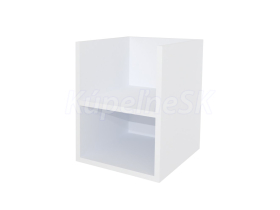 Mereo Aira, kúpeľňová skrinka 40 cm, spodná, Multidecor, Biela Arctic