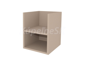 Mereo Aira, kúpeľňová skrinka 40 cm, spodná, Multidecor, Šedý kameň