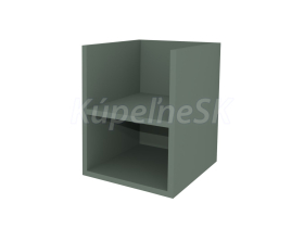 Mereo Aira, kúpeľňová skrinka 40 cm, spodná, Multidecor, Zelená Verde