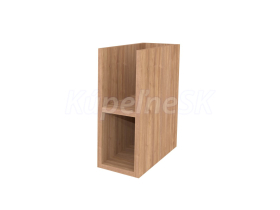 Mereo Aira, kúpeľňová skrinka 20 cm, spodná, Multidecor, Light Select Walnut