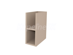 Mereo Aira, kúpeľňová skrinka 20 cm, spodná, Multidecor, Šedý kameň
