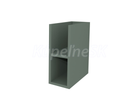 Mereo Aira, kúpeľňová skrinka 20 cm, spodná, Multidecor, Zelená Verde