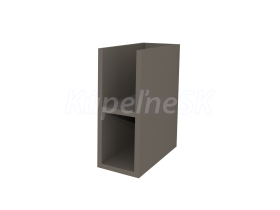 Mereo Aira, kúpeľňová skrinka 20 cm, spodná, Multidecor, Lávovo sivá