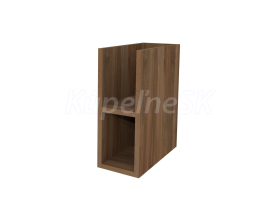 Mereo Aira, kúpeľňová skrinka 20 cm, spodná, Multidecor, Orech Pacifik tabákový