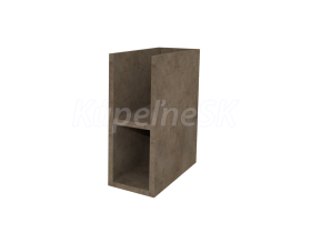 Mereo Aira, kúpeľňová skrinka 20 cm, spodná, Multidecor, Betón Chicago tmavosivý
