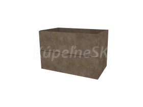 Mereo Aira, kúpeľňová skrinka 61 cm, Multidecor, Betón Chicago tmavosivý