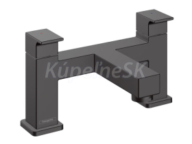 Hansgrohe Vernis Shape vaňová 2-otvorová batéria na okraj vane Čierna matná