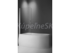 Roth Vaňová zástena TV1 75x140cm, obojstranne otvárateľná, profil Brillant,číre sklo