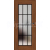 ERKADO SET Rámové dvere Miskant 4 presklené,čierna línia fólia Greko, Dub Stredný+zárubeň