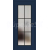 ERKADO SET Rámové dvere Miskant 2 presklené,čiern línia CPL Laminát Nám. Modrá St+zárubeň