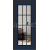 ERKADO SET Rámové dvere Miskant 3 presklené,čiern línia CPL Laminát Nám. Modrá St+zárubeň