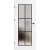 ERKADO SET Rámové dvere Miskant 2 presklené,čierna línia fólia Premium Biela+zárubeň
