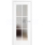 ERKADO SET Rámové dvere Miskant 2 presklené,čierna línia fólia Greko, SnehoBiela+zárubeň