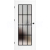 ERKADO SET Rámové dvere Miskant 4 presklené,čierna línia fólia Greko, SnehoBiela+zárubeň