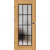 ERKADO SET Rámové dvere Miskant 4 presklené,čierna línia fólia Greko, Dub+zárubeň