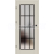 ERKADO SET Rámové dvere Miskant 4 presklené,čierna línia CPL Laminát Capuccino St+zárubeň