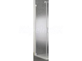 Ronal CADURA Bočná stena v 90° 120x200 cm sklo Shade profil Chróm