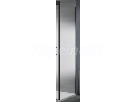Ronal CADURA Bočná stena v 90° 80x200 cm sklo Shade profil Čierna matná