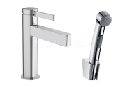 Hansgrohe Finoris 110 umývadlová batéria s bidetovou sprškou,výpusťou Push Open Chróm