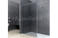 Arttec SIMPLE Walk-In 140x200cm sklo Šedé/Transparent,profil leštený Alu,1 vzpera