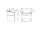 Mereo Mailo, kúpeľňová skrinka 61 cm, čierne madlo, Multidecor, Dub Sand Barbera
