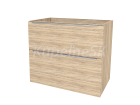 Mereo Mailo, kúpeľňová skrinka 61 cm, chróm madlo, Multidecor, Dub Bardolino