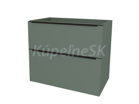 Mereo Mailo, kúpeľňová skrinka 61 cm, čierne madlo, Multidecor, Zelená Verde