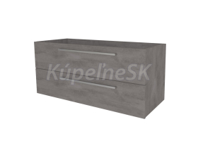 Mereo Bino, kúpeľňová skrinka 121 cm, Multidecor, Betón tmavosivý