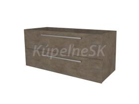 Mereo Bino, kúpeľňová skrinka 121 cm, Multidecor, Betón Chicago tmavosivý