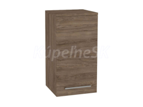 Mereo Bino kúpeľňová skrinka horná 63 cm, ľavá, Multidecor, Dark Rockford Hic