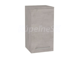 Mereo Bino kúpeľňová skrinka horná 63 cm, ľavá, Multidecor, Chromix strieborný