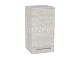 Mereo Bino kúpeľňová skrinka horná 63 cm, ľavá, Multidecor, White Loft Pine