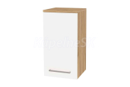 Mereo Bino kúpeľňová skrinka horná 63 cm, pravá, Multidecor, Jaseň horský