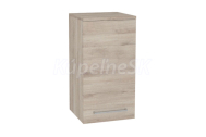 Mereo Bino kúpeľňová skrinka horná 63 cm, pravá, Multidecor, Dub Kronberg svetlý