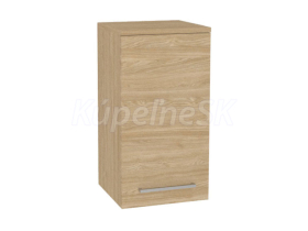 Mereo Bino kúpeľňová skrinka horná 63 cm, pravá, Multidecor, Dub olejovaný