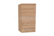 Mereo Bino kúpeľňová skrinka horná 63 cm, pravá, Multidecor, Light Select Walnut