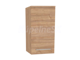 Mereo Bino kúpeľňová skrinka horná 63 cm, pravá, Multidecor, Light Select Walnut