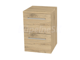 Mereo Bino, kúpeľňová skrinka spodná 50 cm, Multidecor, Dub San remo sand