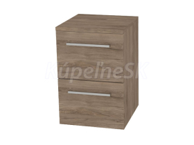 Mereo Bino, kúpeľňová skrinka spodná 50 cm, Multidecor, Dark Rockford Hic