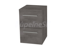 Mereo Bino, kúpeľňová skrinka spodná 50 cm, Multidecor, Betón tmavosivý