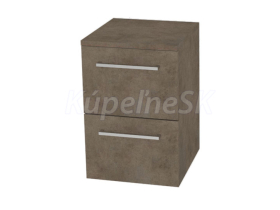 Mereo Bino, kúpeľňová skrinka spodná 50 cm, Multidecor, Betón Chicago tmavosivý